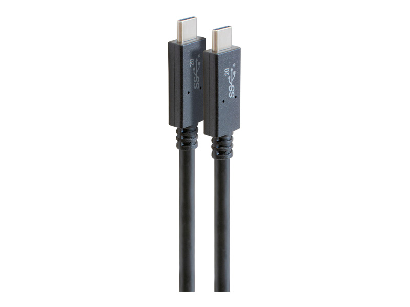 USB Type-C to USB Type-Cケーブル（USB3.2 Gen2×2/PD5A/Altモード対応） 100cm ブラック