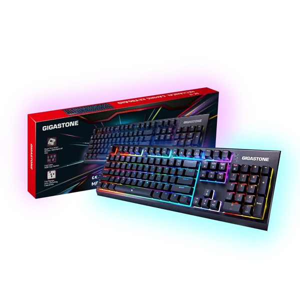 ゲーミングキーボード メカニカル タクタイル 茶軸 人間工学 5000万回耐久スイッチ 全NKRO 全キーロールオーバー 1680万色RGB LED搭載 日本語配列有線 USB-A