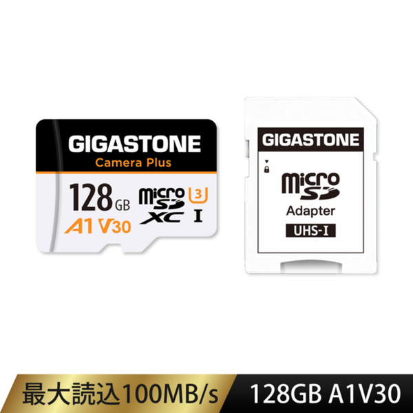 MicroSDXCカード 128GB UHS-1 U3 V30 A1スペック 最大読込み速度100MB/s Full HD対応 Switch・DJIドローン・アメリカGoPro動作確認済