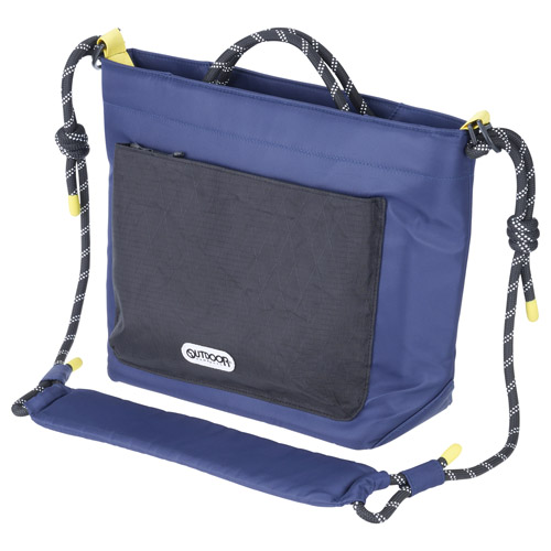 OUTDOOR PRODUCTS（アウトドアプロダクツ） ロープ カメラショルダーバッグ L ネイビー