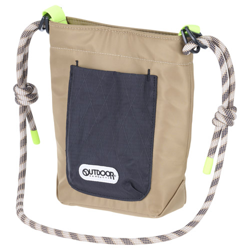 OUTDOOR PRODUCTS（アウトドアプロダクツ） ロープ カメラミニショルダーバッグ M カーキ