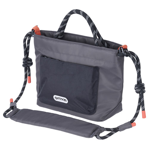 OUTDOOR PRODUCTS（アウトドアプロダクツ） ロープ カメラショルダーバッグ M グレー