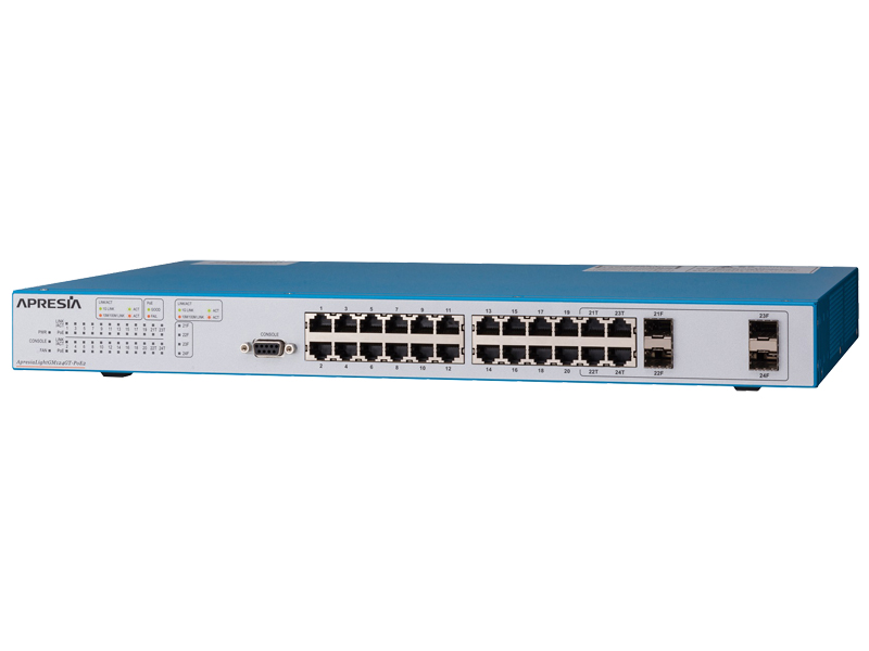 ApresiaLightGM124GT-PoE2 【5年間先出しセンドバック付】PoE+対応レイヤー2スイッチングHUB (24port)