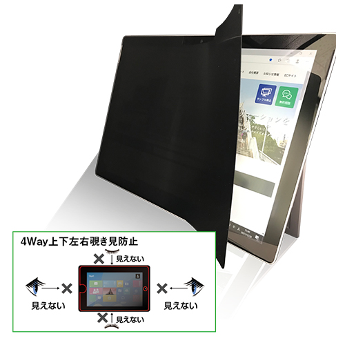 上下左右覗き見防止フィルム ZE4LN 13.5インチ ドラゴンフライG3用