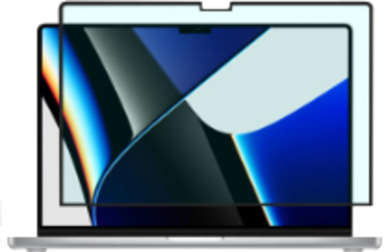 ブルーライトカットフィルム MacBook Pro M2 16.2インチ用 糊無し吸着式