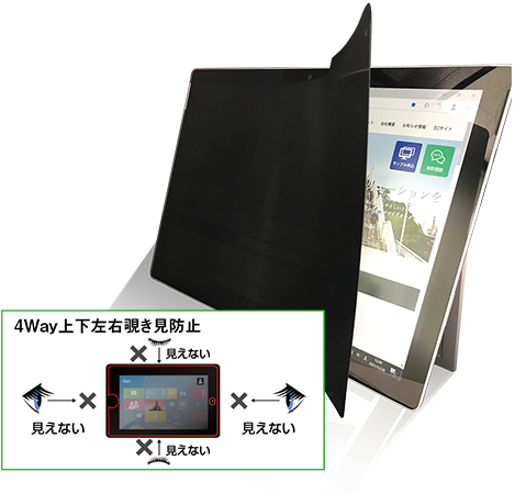 上下左右覗き見防止フィルム ZE4LN iPad mini 7 第7世代専用