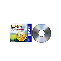 CD-RW・1-4倍速対応・容量700MB・1枚パック・1枚ずつプラケース入り