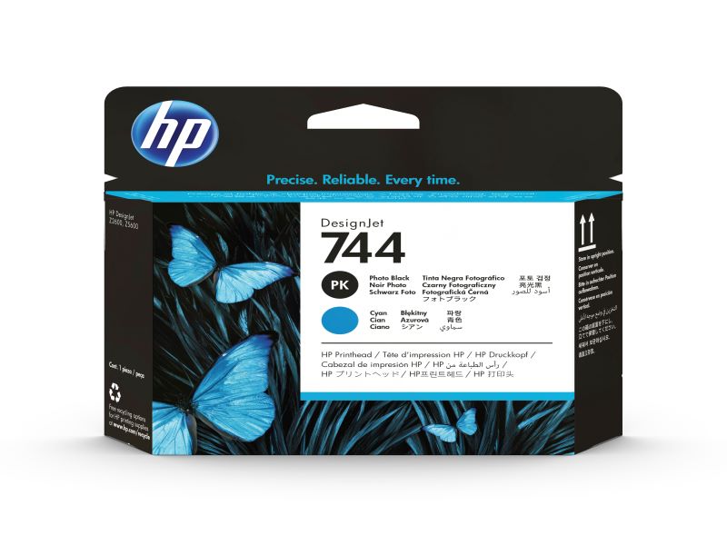 HP744プリントヘッド フォトBK/シアン