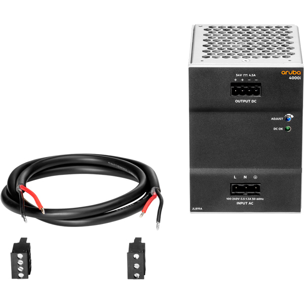 HPE Aruba Networking CX 4000i POE 54VDC 240W 100-240VAC DIN Power Supply Unit
