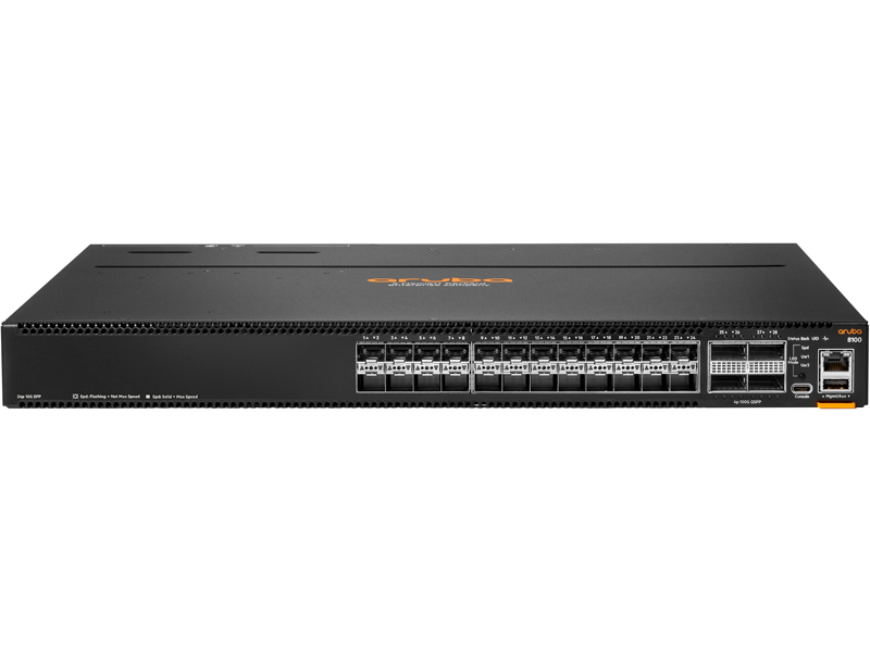 HPE Aruba Networking CX 8100 24SFP+ 4QSFP28 Front-to-Back 3Fan 2PSU Switch Bundle