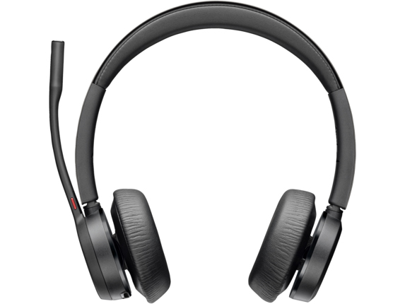 Poly Voyager 4320 USB-Cドングル付 チャージスタンド付 両耳 ワイヤレスモデル ノイズキャンセリングマイク搭載 Microsoft Teams認定モデル