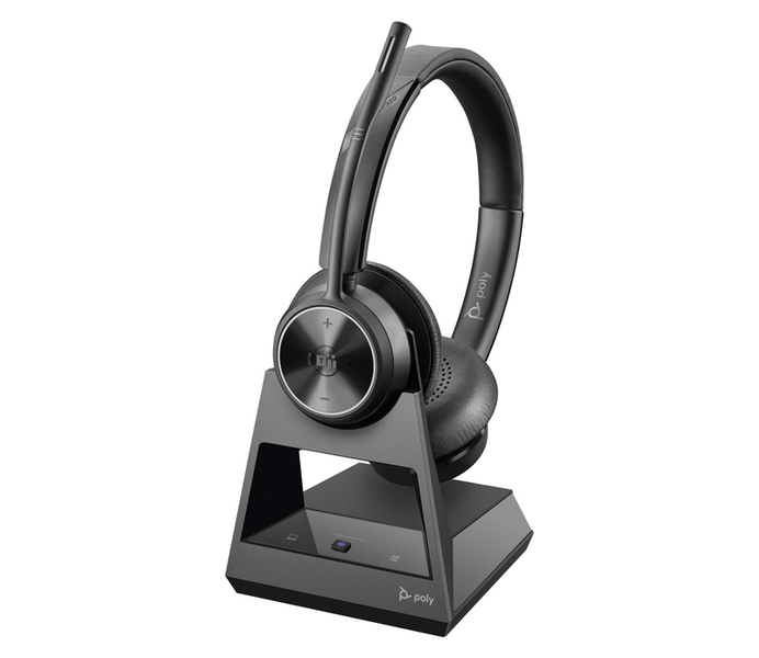 Poly Savi 7320 Office DECT D5 両耳 ワイヤレスモデル ノイズキャンセリングマイク搭載 Microsoft Teams認定モデル