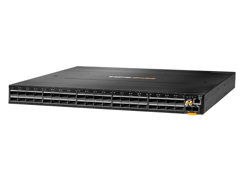 HPE Aruba Networking CX 9300S 32QSFP28 8QSFP-DD Front-to-Back 6Fan 2AC PSU Switch Bundle
