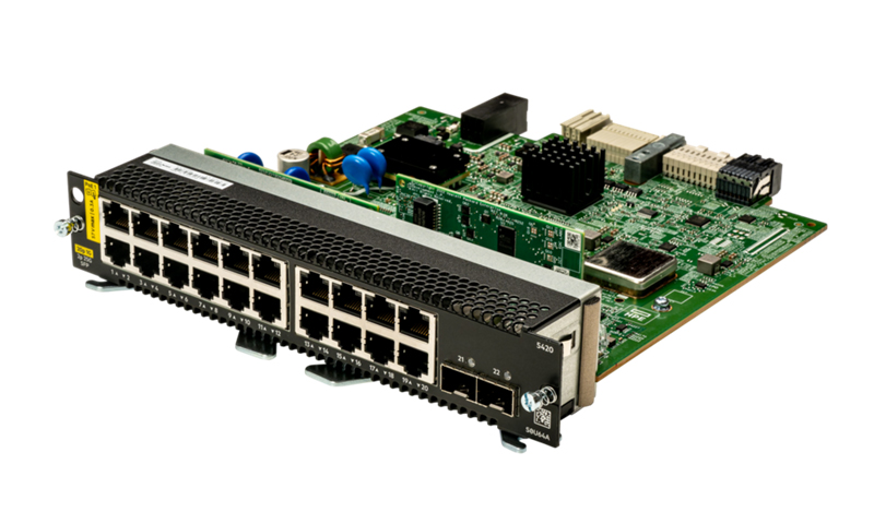 HPE Aruba Networking CX 5420 20p 10M/100M/1G Class4 PoE 2p SFP28 1G/10G/25G Module
