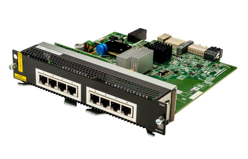 HPE Aruba Networking CX 5420 8p Smart Rate 1G/2.5G/5G/10G Class8 PoE Module