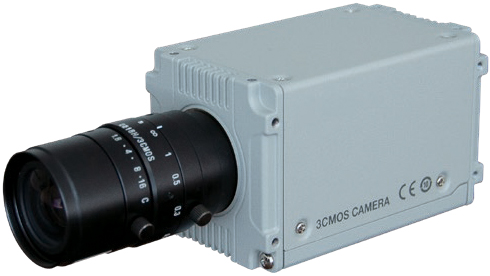 プログレッシブスキャン3板カラーカメラ(1/2.3型3CMOS、200万画素、30fps)