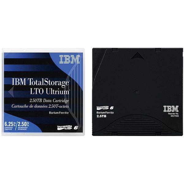 Ultrium LTO6テープカートリッジ 2.5TB/6.25TB ラベル貼付