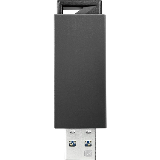 USB3.0/2.0対応 ノック式USBメモリー 32GB ブラック
