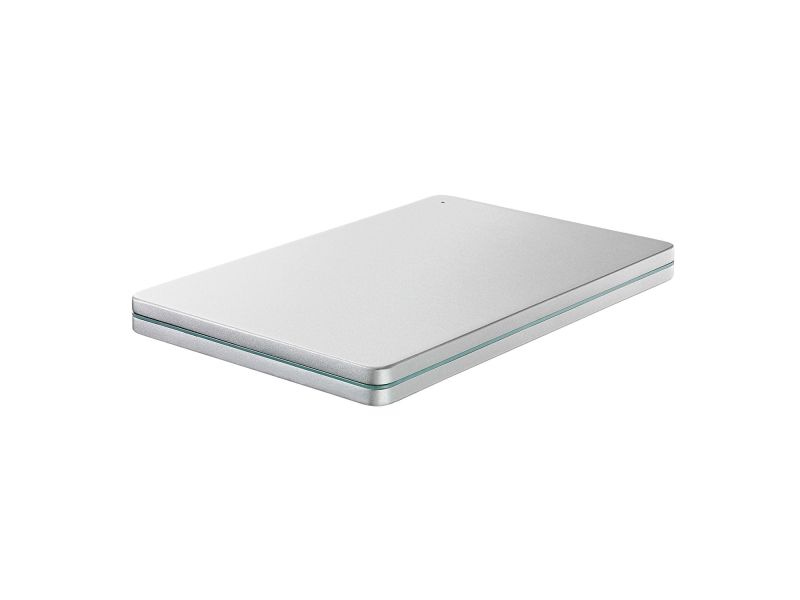 USB3.2 Gen1（USB3.0）対応ポータブルハードディスク「カクうす」 2TB Silver×Green