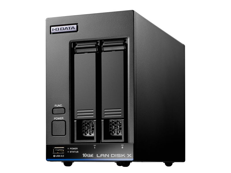 10GbE＆マルチギガビット Linux 法人向け 2ドライブNAS 4TB （5年保証・データ復旧）