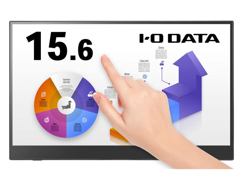 10点マルチタッチ対応 ワイド液晶ディスプレイ 15.6型/1920×1080/HDMIミニ、USB Type-C(DisplayPort Alt Mode)/ブラック/スピーカー：あり/抗菌モデル
