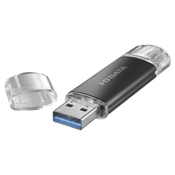 USB-A＆USB-C搭載USBメモリー(USB3.2 Gen1) 64GB ブラック