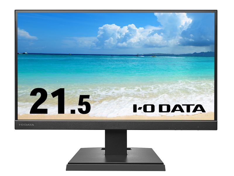 ワイド液晶ディスプレイ 21.5型/1920×1080/アナログRGB、HDMI/ブラック/スピーカー：あり/よりサステナブルなディスプレイへ/「5年保証」「無輝点保証」3辺フレームレス