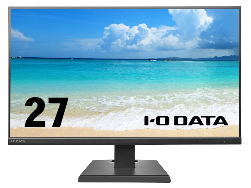 ワイド液晶ディスプレイ 27型/1920×1080/アナログRGB、HDMI/ブラック/スピーカー：あり/よりサステナブルなディスプレイへ/「5年保証」「無輝点保証」3辺フレームレス