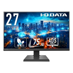 ワイド液晶ディスプレイ 27型/1920×1080/アナログRGB、HDMI/ブラック/スピーカー：あり/よりサステナブルなディスプレイへ/3辺フレームレス/無輝点保証