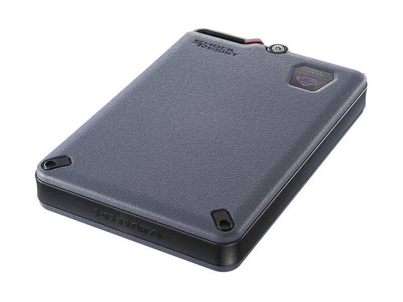 USB 5Gbps（USB3.2 Gen1）対応 ハードウェア自動暗号化＆耐衝撃ポータブルHDD 2TB