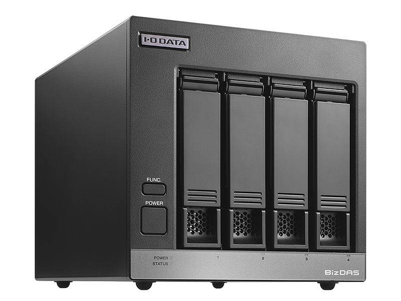 法人向け 5年保証 USB 5Gbps対応/4ドライブ搭載（RAID 0/5/10対応）外付HDD 80TB