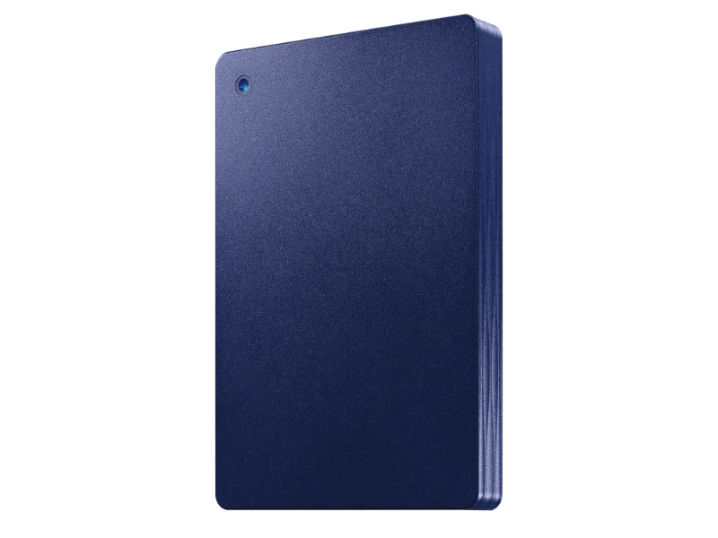 USB 5Gbps（USB3.2 Gen1）＆USB-A接続ポータブルHDD「カクうす Lite」 ネイビー 2TB