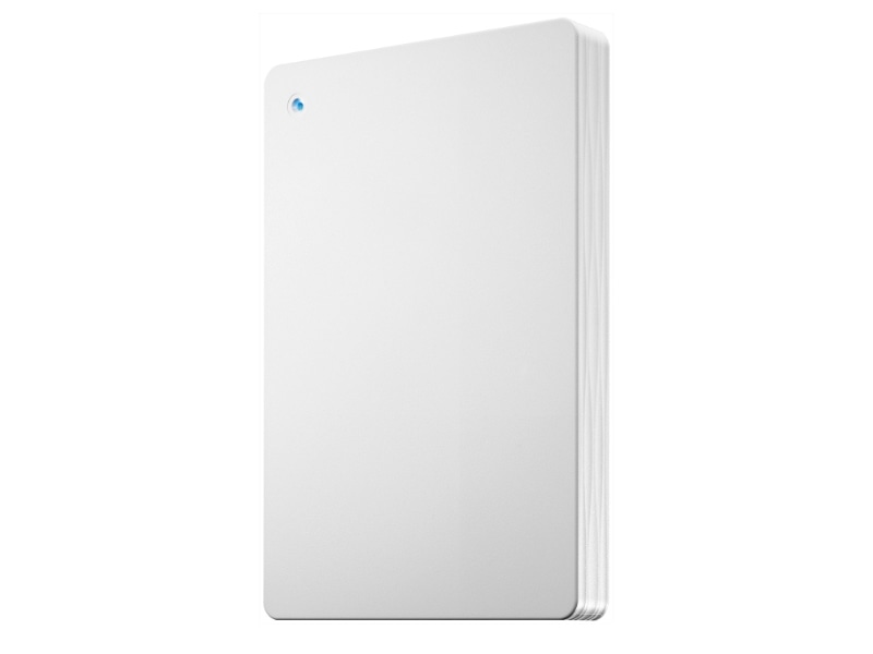 USB 5Gbps（USB3.2 Gen1）＆USB-A接続ポータブルHDD「カクうす Lite」 ホワイト 2TB