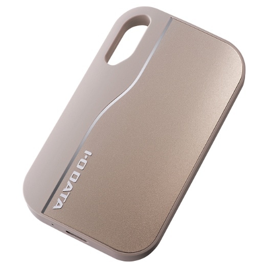 USB 20Gbps（USB 3.2 Gen2×2）USB-C/USB-A対応 ポータブルSSD 1TB シャンパンゴールド