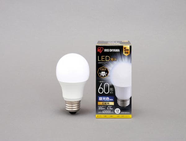 LED電球 E26 広配光 60形相当 昼光色