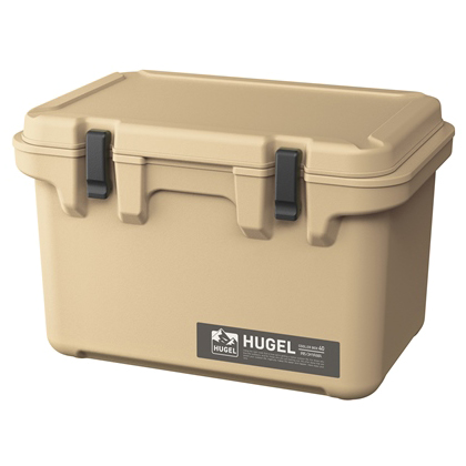 HUGEL クーラーボックス 40L ベージュ