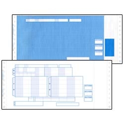 給与明細書連続用紙封筒式
