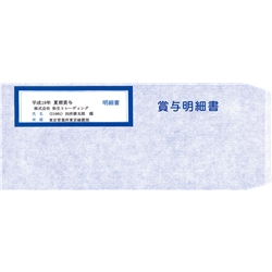賞与明細書専用窓付封筒
