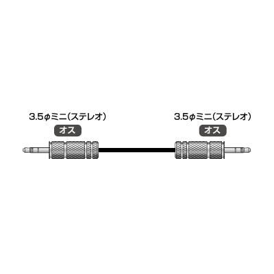音声信号用ケーブル 両端3.5φ 5m