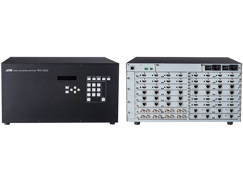 4K60 32入力32出力モジュラー型マトリクススイッチャ