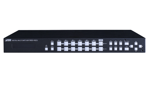 6入力2出力 4K60対応 デジタルマルチスイッチャー SDVoE出力 CATモデル