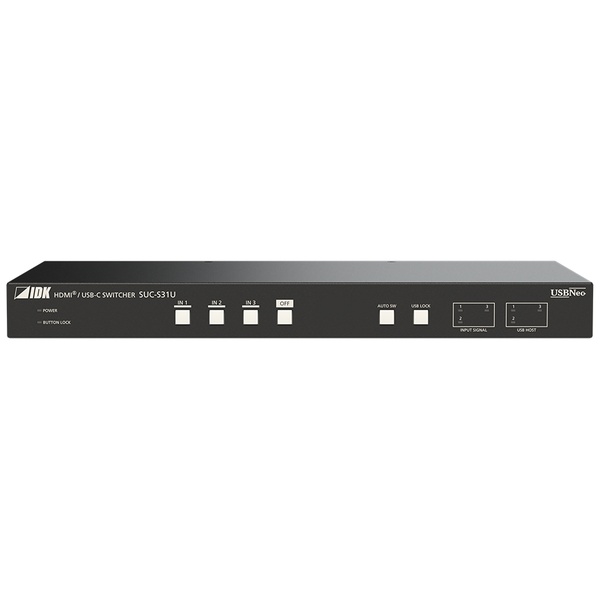 3入力1出力 4K@60対応 HDMI/USB-C スイッチャー