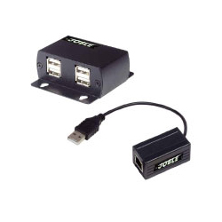 USB2.0 CAT5e高性能伝送器（4ポートUSBハブ機能付）