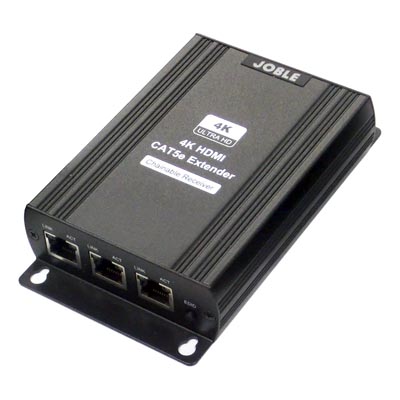 HDMI 4K対応CAT5e伝送 受信器（再延長機能付)