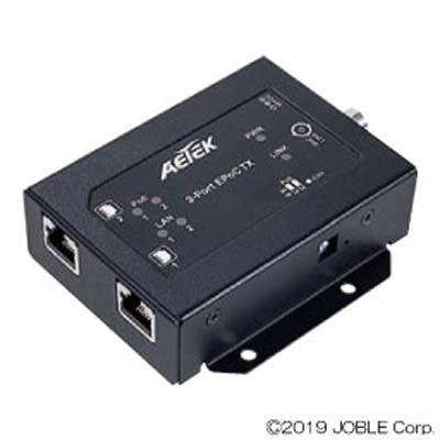 PoE Plus対応IP長距離同軸伝送 2ポート送信器 屋内用