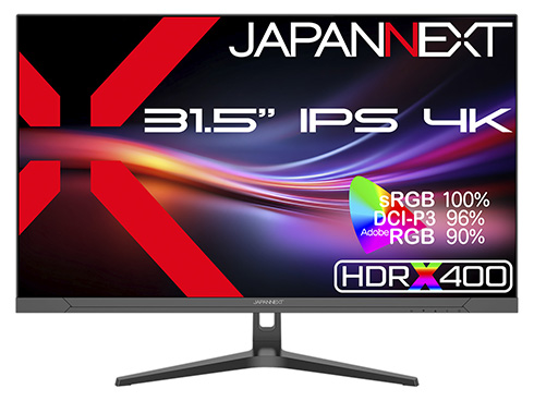 液晶ディスプレイ 31.5型/3840×2160/HDMI×2、DP×2/ブラック/スピーカー有/2年保証