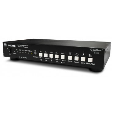 VNS GeoBox 4Kシームレススイッチャー（5入力1出力）