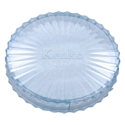 フィルターケース 丸形 プラスチック 55～58mm径用 4号 ブルー