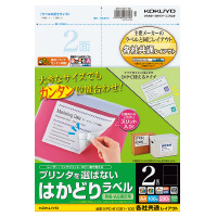 プリンタを選ばない はかどりラベル（各社共通レイアウト) A4 2面 100枚