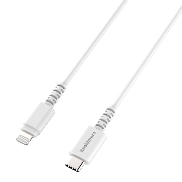 USB充電＆同期ケーブル 1.2m C-LN WH